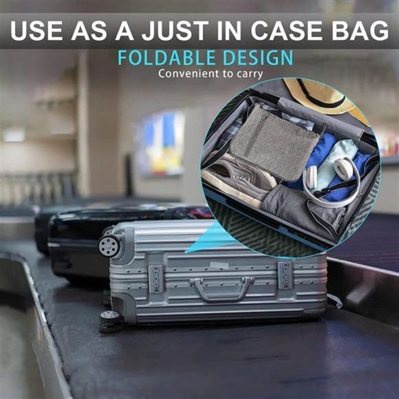 Travel Duffle Bag Foldable Compartment Overnight Bag Waterproof & Tear Resistant - Picture 2 of 6